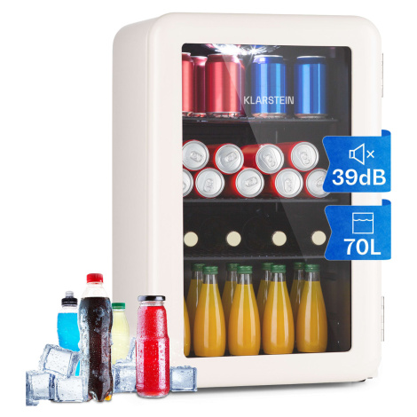 Klarstein PopLife 70, lednice na nápoje, 70 l, 0-10°C, retro design, LED