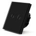iQtech Millennium, WiFi 2x NoN vypínač Smartlife, černý