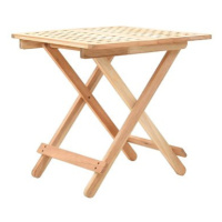 Skládací odkládací stolek masivní ořechové dřevo 50x50x49 cm