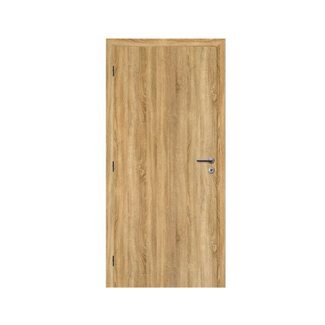 SOLODOOR Interiérové dveře SMART Plné, šířka 600 mm, pravé, DUB SONOMA, oblá boční hrana