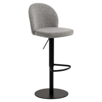 Černo-šedá barová židle s nastavitelnou výškou (výška sedáku 55 cm) Patricia – Actona