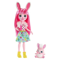 Enchantimals panenka se zvířátkem bree bunny, mattel fxm73