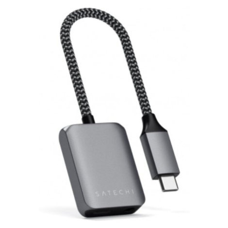 Satechi USB-C to 3.5mm Audio & PD Adapter, šedá - ST-UCAPDAM