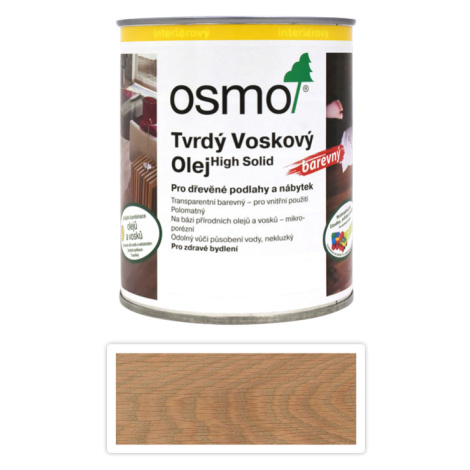 Tvrdý voskový olej OSMO barevný 0,75l světle šedý 3067