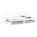 Výsuvná postel bílá masivní borovice 2× (90 × 190) cm , 820233
