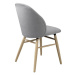 Furniria Designová jídelní židle Kalyani světle šedá