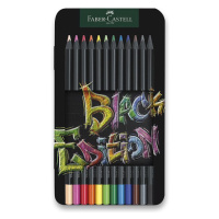 Pastelky Faber-Castell Black Edition v plechové krabičce - 12 barev