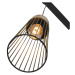 Designová závěsná lampa černá se zlatým 3-světlem - Maura