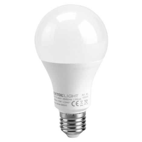 EXTOL LIGHT 43005 žárovka LED klasická, 15W, 1350lm, E27, teplá bílá