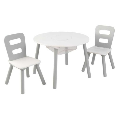 Kidkraft Set stůl a 2 židle bílošedý