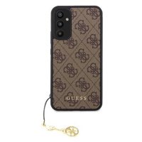 Guess 4G Charms Zadní Kryt pro Samsung Galaxy A34 5G Brown