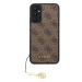 Guess 4G Charms Zadní Kryt pro Samsung Galaxy A34 5G Brown