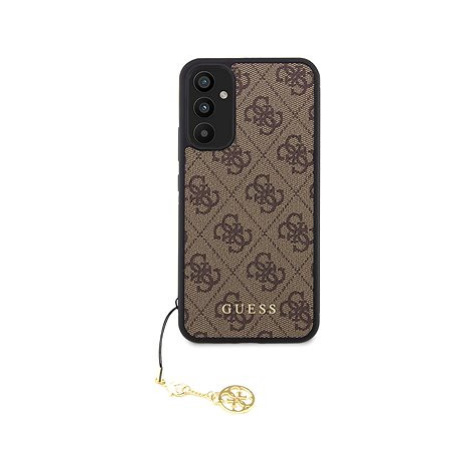 Guess 4G Charms Zadní Kryt pro Samsung Galaxy A34 5G Brown