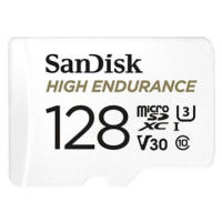 SanDisk MicroSDXC 128GB High Endurance Video U3 V30 + SD adaptér