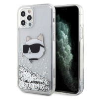 Karl Lagerfeld KLHCP12MLNCHCS iPhone 12/ 12 Pro 6,1 stříbrná/silver hardcas