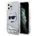 Karl Lagerfeld KLHCP12MLNCHCS iPhone 12/ 12 Pro 6,1 stříbrná/silver hardcas