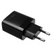 FIXED nabíječka s USB-A/MicroUSB kabelem, 1 m, 17W, černá