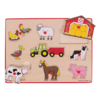 Bigjigs Toys Vkládací puzzle Farmářský statek