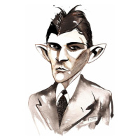 Obrazová reprodukce Franz Kafka  caricature, Osborne, Neale, 30 × 40 cm