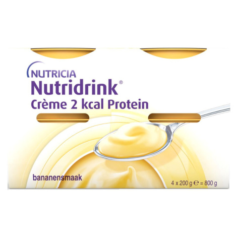 Nutridrink Creme 2 kcal Protein s příchutí banánovou 4x200 g