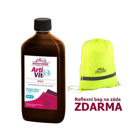 Vitar Veterinae Artivit sirup 500 ml + reflexní bag Vitar Veteriane