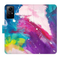 iSaprio flip pouzdro Abstract Paint 05 pro Xiaomi Redmi Note 12S