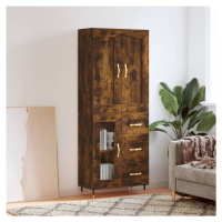 vidaXL Skříň highboard kouřový dub 69,5 x 34 x 180 cm kompozitní dřevo