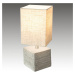 NOWA GmbH Stolní lampa Lisco betonová noha ve tvaru krabice