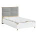 Studentská postel 120x200cm s úložným prostorem dylan - bílá/dub