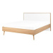 BELIANI postel SERRIS 140 × 200 cm, dřevěná, světle hnědá