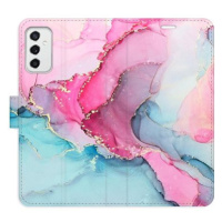 iSaprio flip pouzdro PinkBlue Marble pro Samsung Galaxy M52 5G