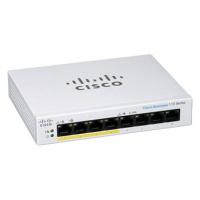 CISCO CBS110 Unmanaged 8-port GE, Partial PoE, Desktop, Ext PS