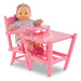 Jídelní židle High Chair Pink Corolle pro 36–42 cm panenku růžová