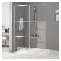 vidaXL Sprchová zástěna walk-in stříbrná 140 x 195 cm čiré ESG sklo