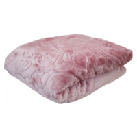 Luxusní deka v růžové barvě
