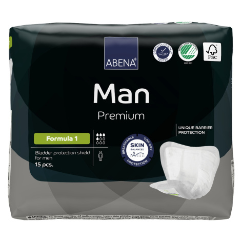 Abena Man Premium Formula 1 inkontinenční vložky pro muže 15 ks