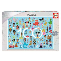 EDUCA Puzzle Disney 100 let výročí - postavy 100 dílků