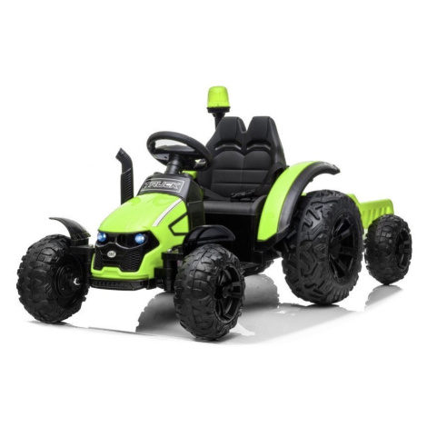 mamido  Dětský elektrický traktor s vlečkou Truck zelený