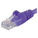 PREMIUMCORD Patch kabel CAT6a S-FTP, RJ45-RJ45, AWG 26/7 1m fialová