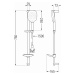 MEXEN/S CB22 sprchová souprava s tyčí, chrom 785224584-00