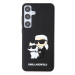 Zadní kryt Karl Lagerfeld 3D Rubber Karl and Choupette pro Samsung Galaxy S24+, black