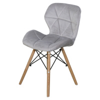 Idea Jídelní židle ALFA šedý samet