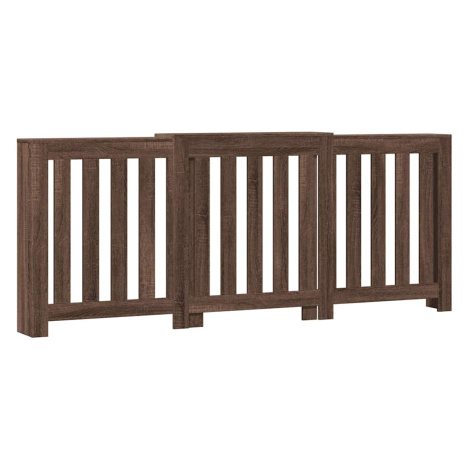 vidaXL Kryt na radiátor hnědý dub 205x21,5x83,5 cm kompozitní dřevo