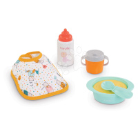 Jídelní souprava s bryndáčkem Mealtime Set Corolle pro 30 cm panenku 5 doplňků od 18 měsíců