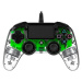 Nacon Wired Compact Controller PS4 - průhledný zelený