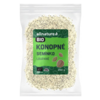 Allnature Konopné semínko loupané RAW BIO 250g