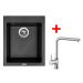 Sinks Cube 410 Metalblack + Elka