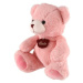 Medvěd sedící plyšový 40 cm růžový