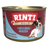 RINTI Gold 24 x 185 g - drůbeží srdíčka