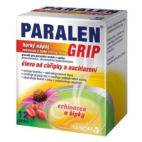 Paralen Grip horký nápoj Echinacea a šípky 12 sáčků